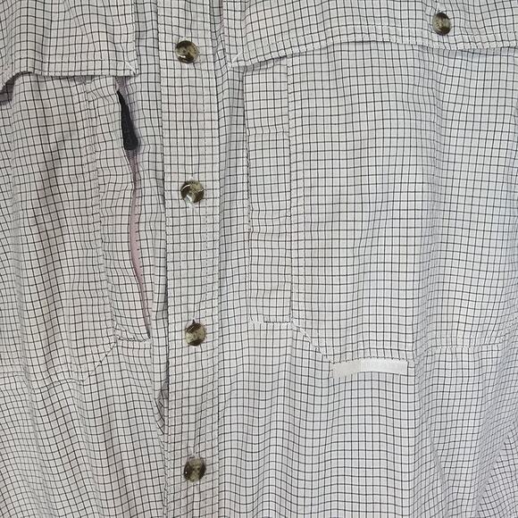 Drake Waterfowl Systems Fishing Shirt Button Down Short Sleeve Pink Plaid XL - Picture 4 of 7